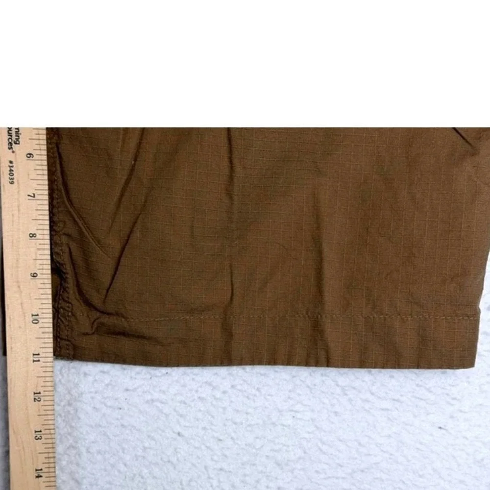Banana Republic Mens Reversible Ripstop Plaid/Brown Shorts Size 40 Rare